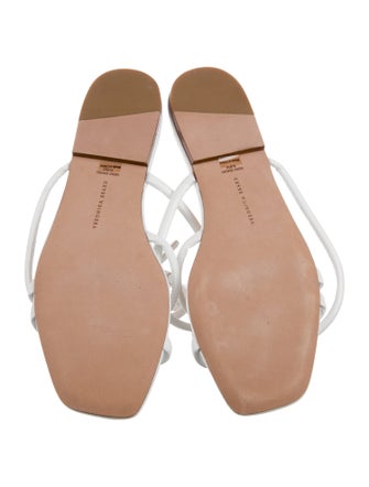 Veronica Beard Embossed Leather Sandals