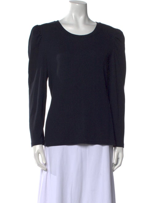 Veronica Beard Scoop Neck Long Sleeve Top