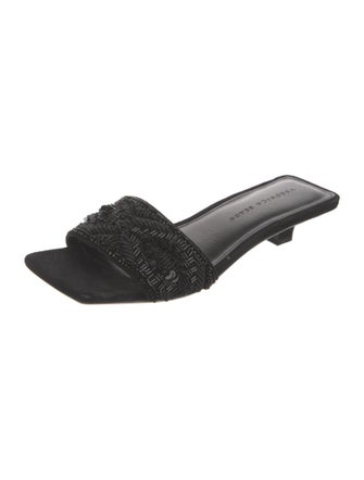 Veronica Beard Suede Sequin Embellishments Slides