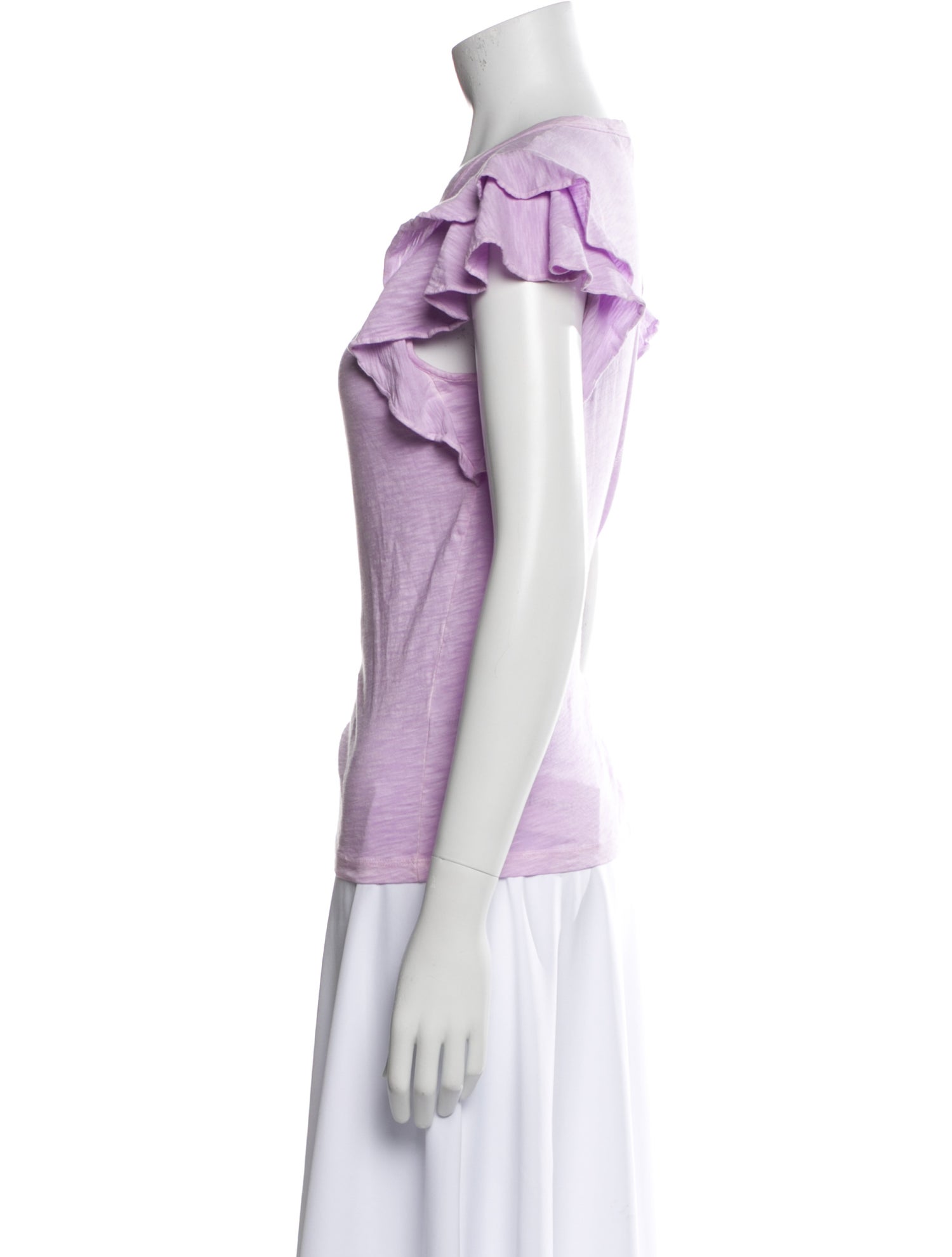 Veronica Beard Scoop Neck Short Sleeve T-Shirt