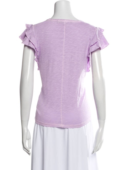 Veronica Beard Scoop Neck Short Sleeve T-Shirt