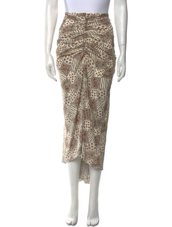 Veronica Beard Silk Midi Length Skirt