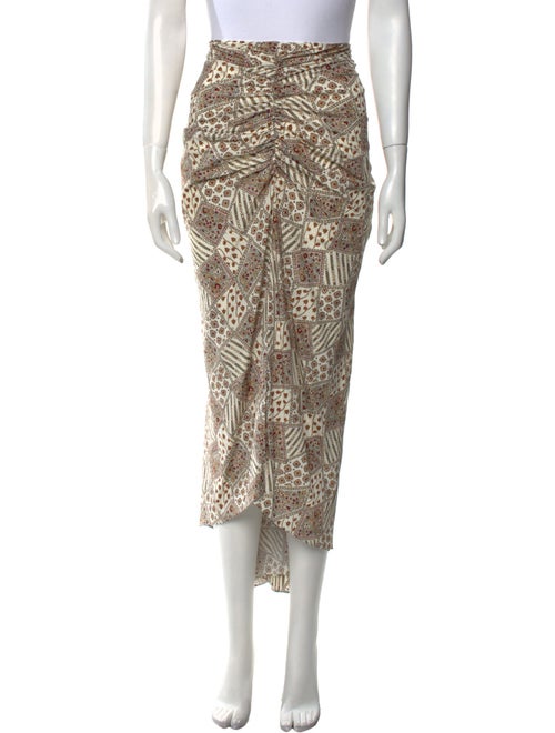 Veronica Beard Silk Midi Length Skirt