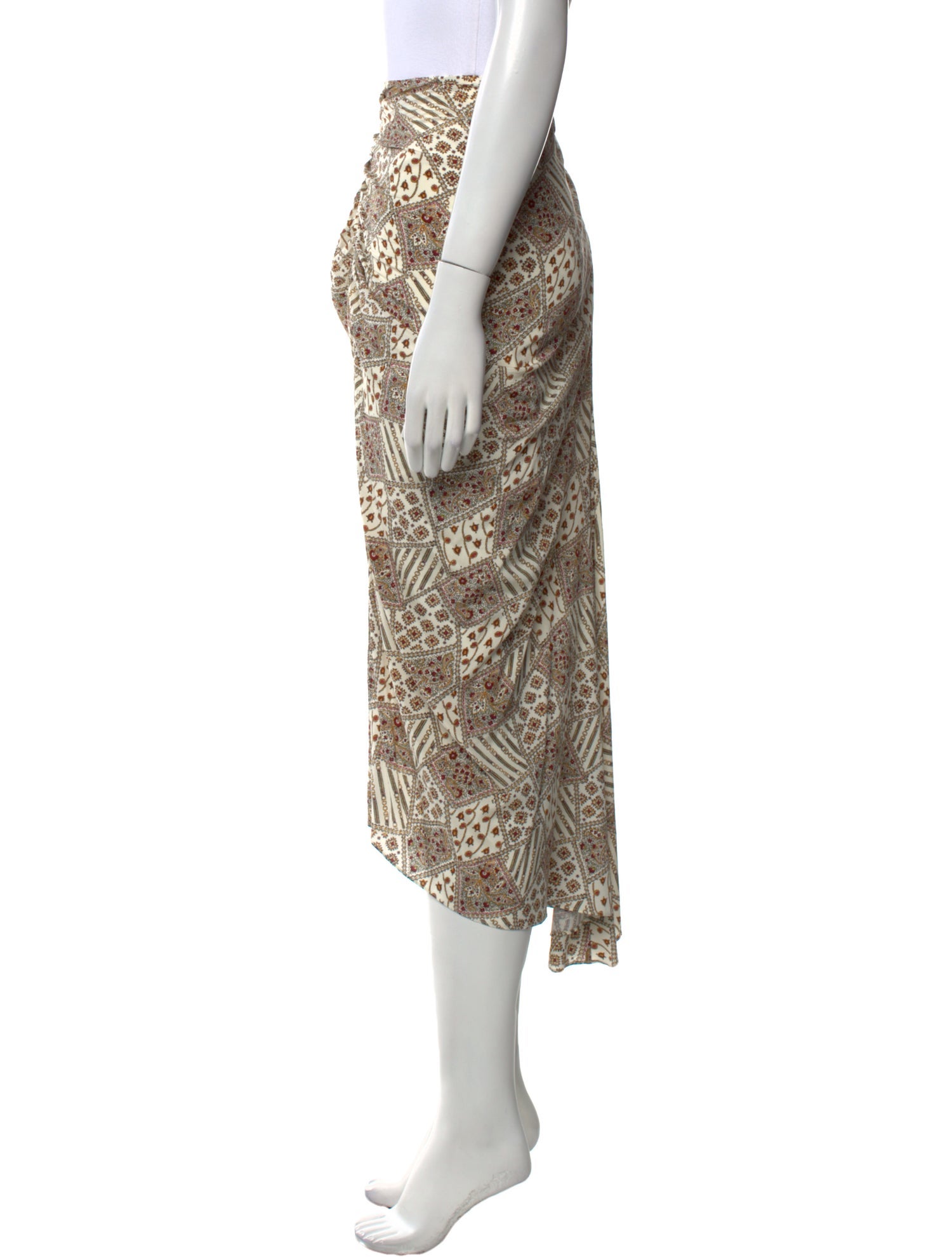 Veronica Beard Silk Midi Length Skirt