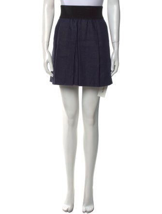 Veronica Beard Linen Mini Skirt