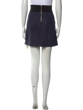 Veronica Beard Linen Mini Skirt