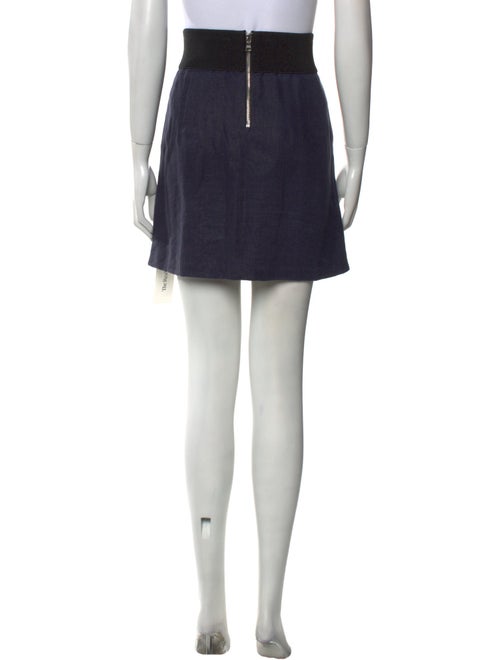 Veronica Beard Linen Mini Skirt