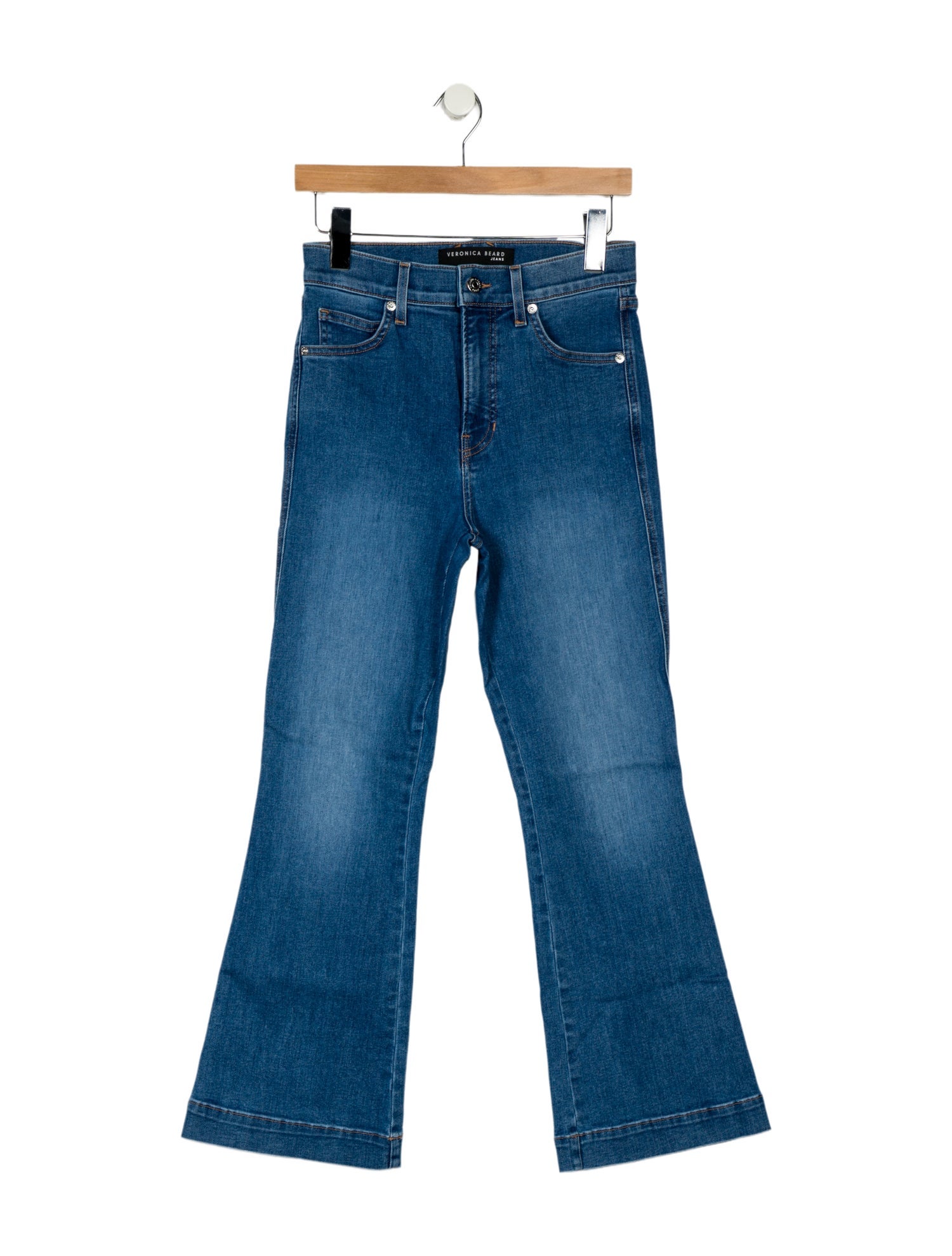 Veronica Beard High-Rise Wide Leg Jeans