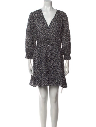 Veronica Beard Floral Print Mini Dress