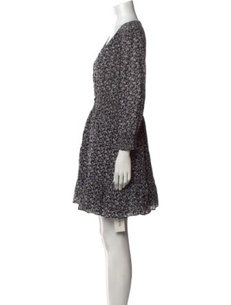 Veronica Beard Floral Print Mini Dress