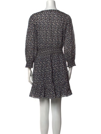 Veronica Beard Floral Print Mini Dress