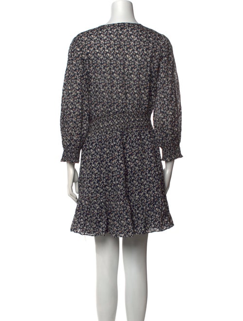 Veronica Beard Floral Print Mini Dress