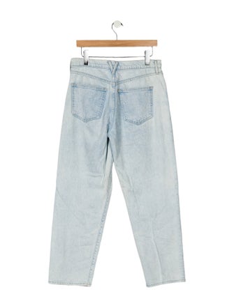 Veronica Beard High-Rise Straight Leg Jeans