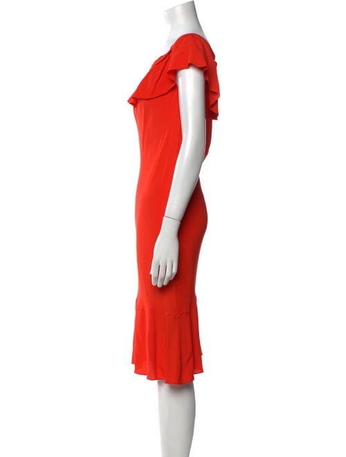 Veronica Beard Scoop Neck Midi Length Dress