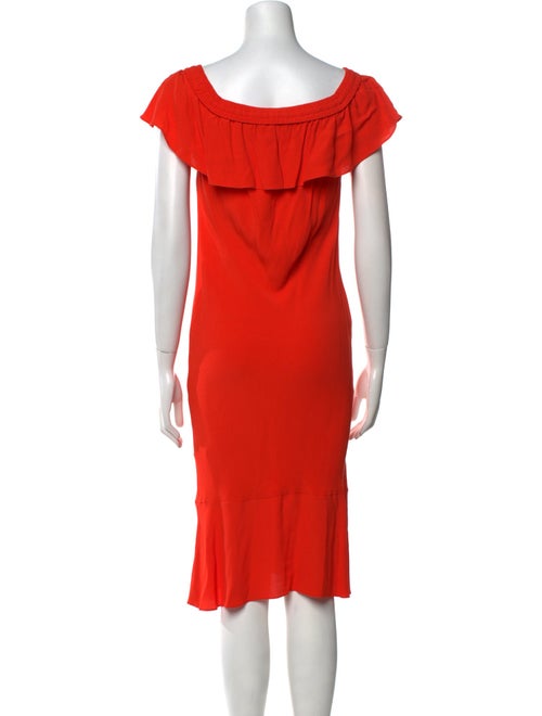 Veronica Beard Scoop Neck Midi Length Dress