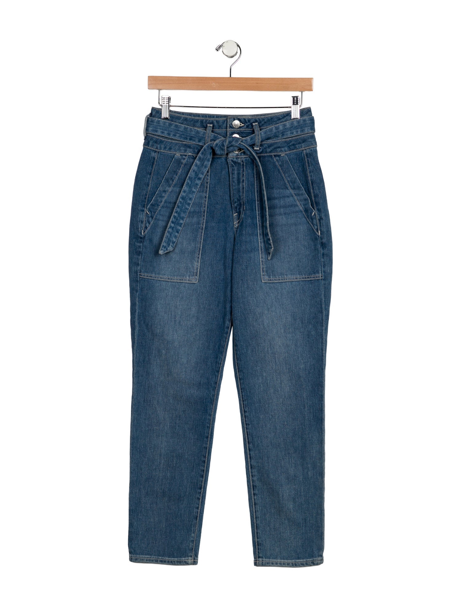 Veronica Beard High-Rise Wide Leg Jeans