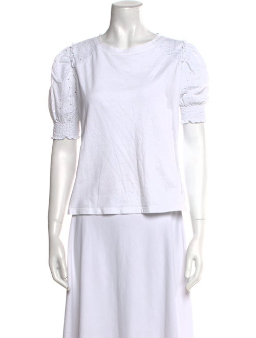 Veronica Beard Bateau Neckline Short Sleeve T-Shirt