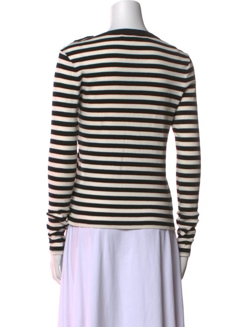 Veronica Beard Striped Crew Neck Sweatshirt