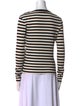 Veronica Beard Striped Crew Neck Sweatshirt