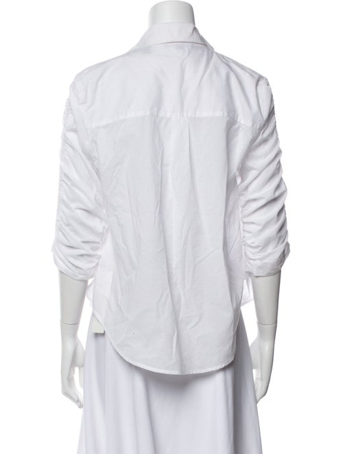 Veronica Beard Three-Quarter Sleeve Button-Up Top