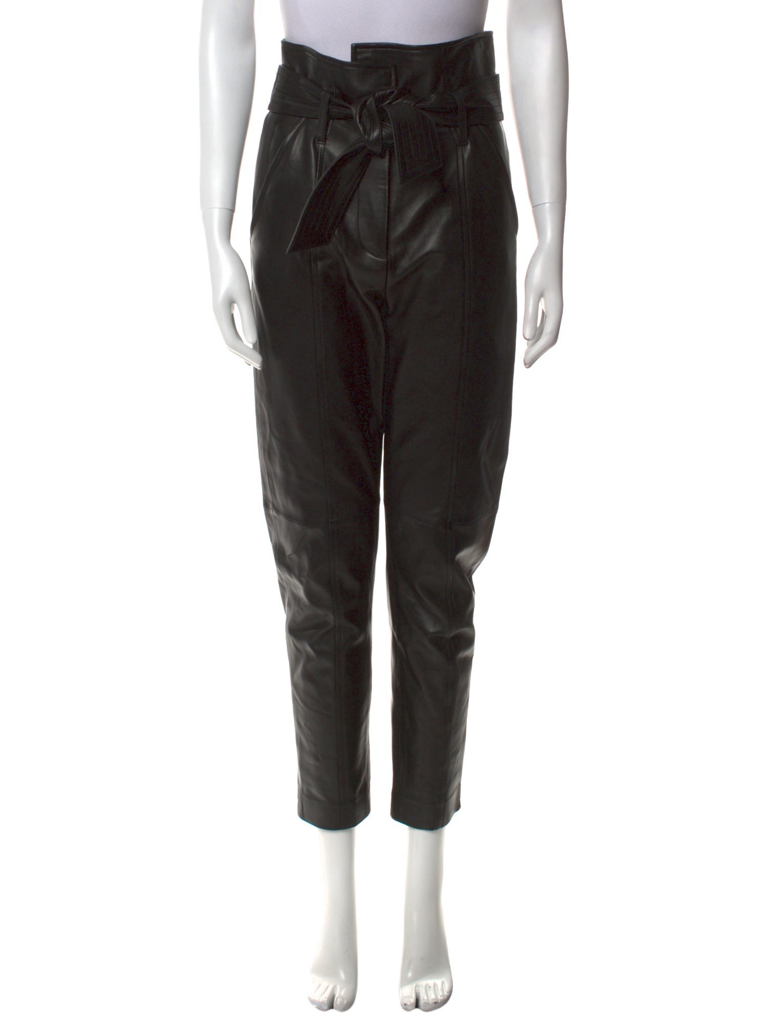Veronica Beard Lamb Leather Skinny Leg Pants