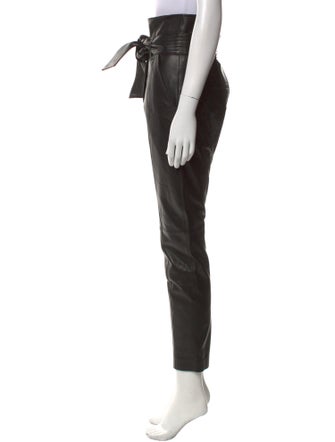 Veronica Beard Lamb Leather Skinny Leg Pants