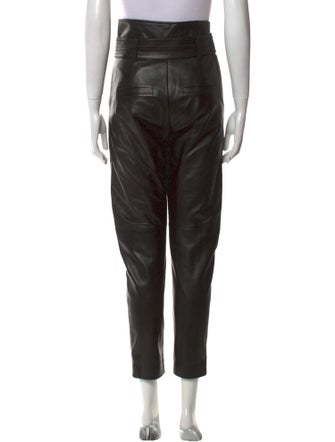 Veronica Beard Lamb Leather Skinny Leg Pants