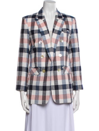 Veronica Beard Plaid Print Blazer