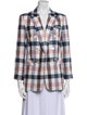 Veronica Beard Plaid Print Blazer