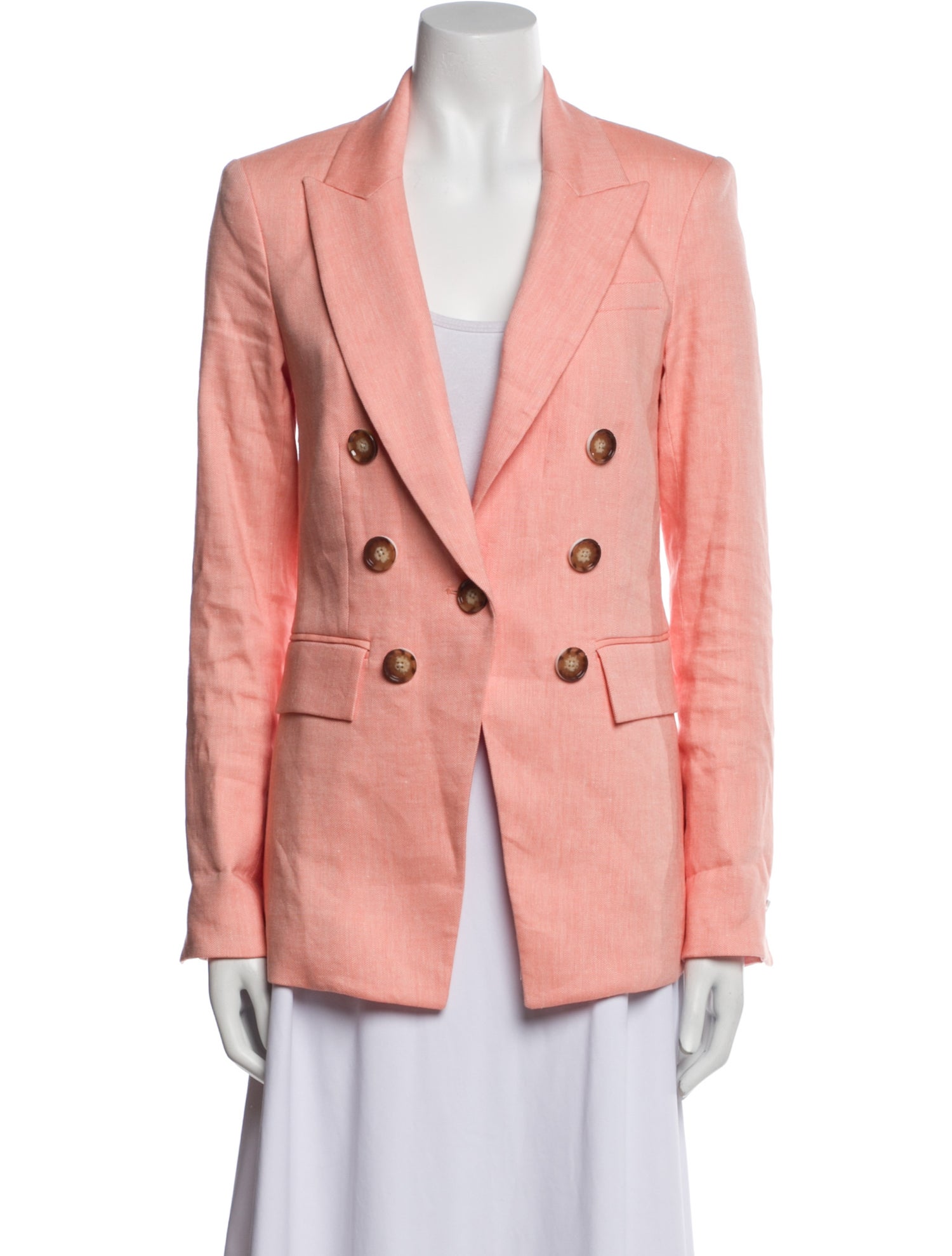 Veronica Beard Linen Striped Blazer