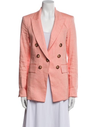 Veronica Beard Linen Striped Blazer