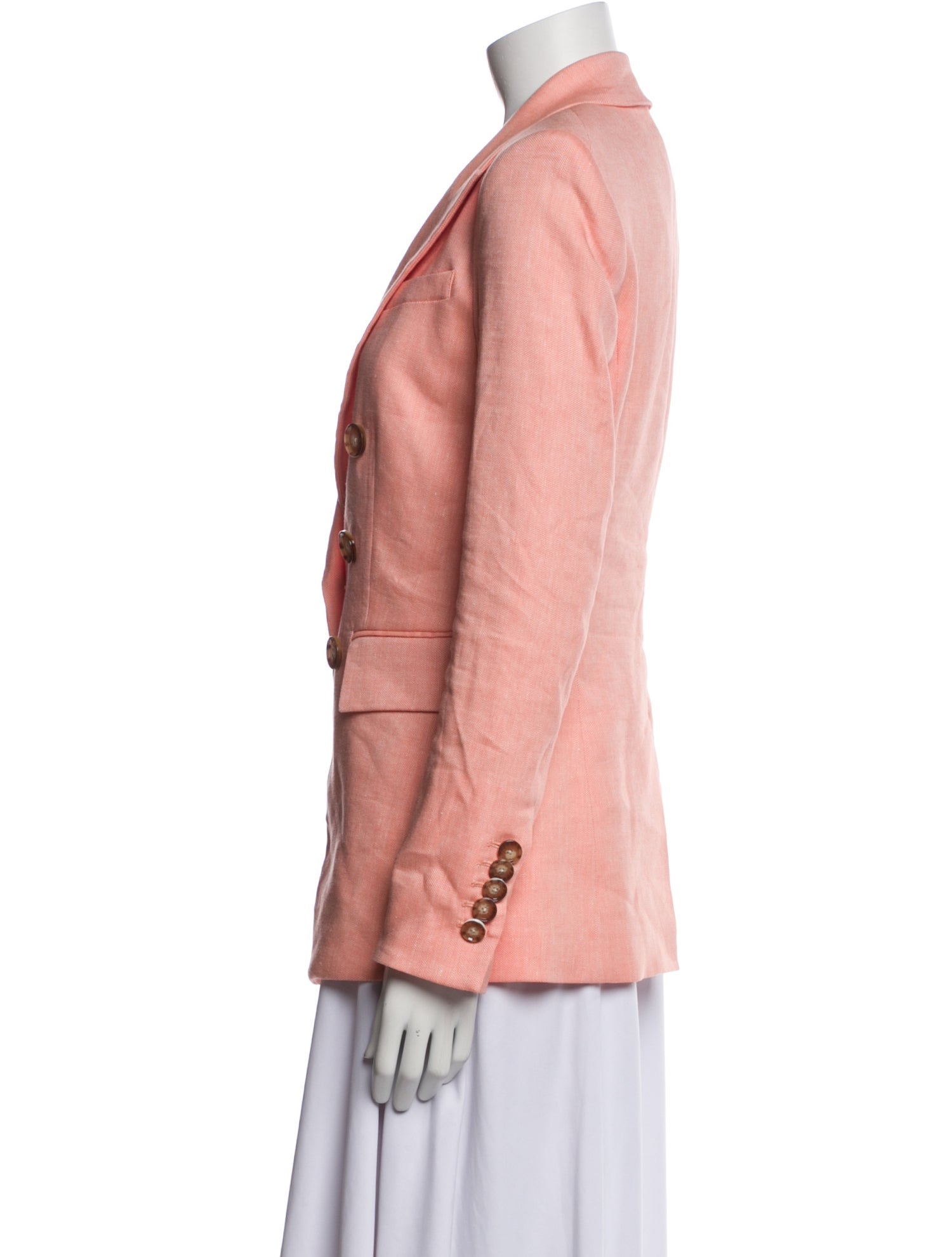 Veronica Beard Linen Striped Blazer