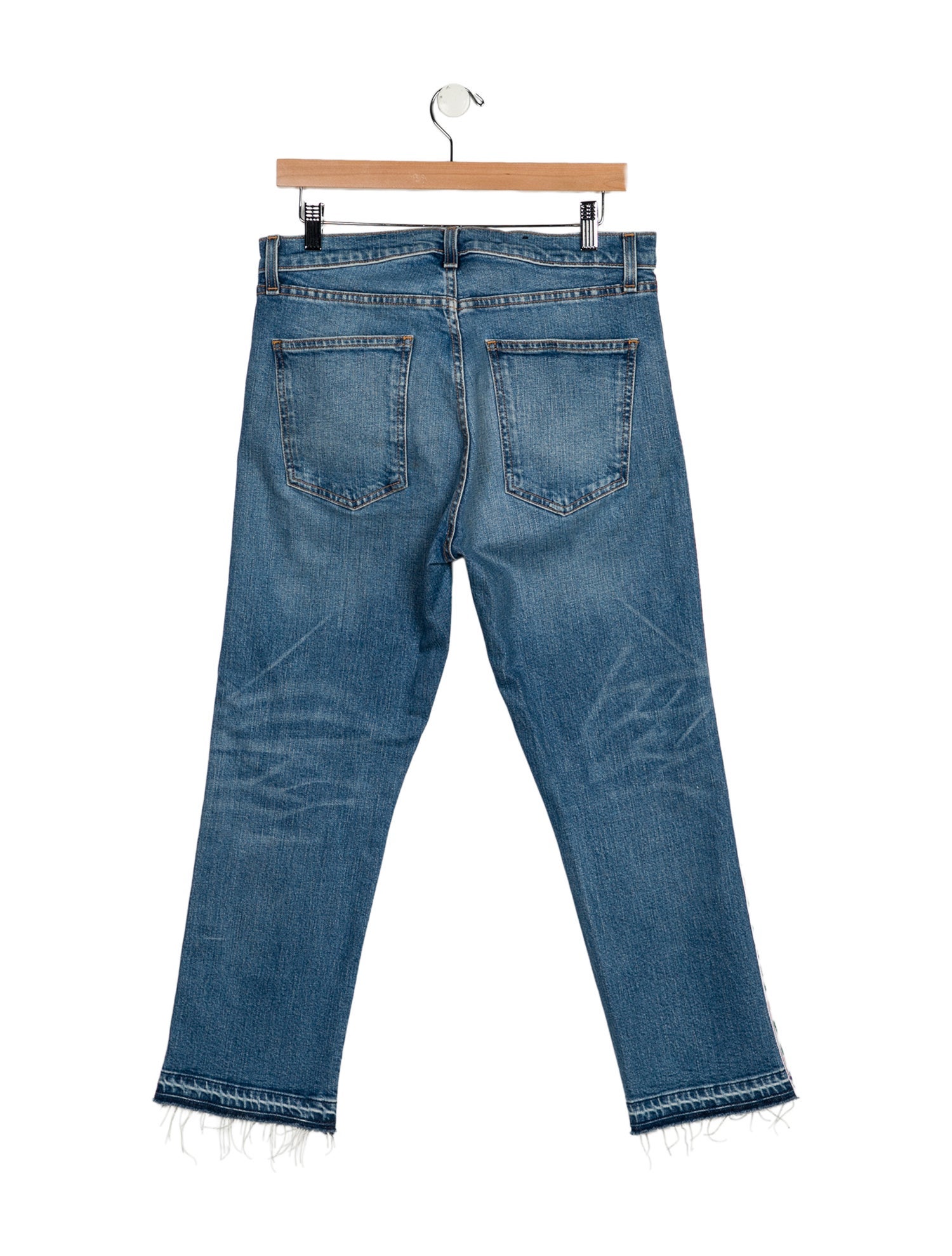 Veronica Beard High-Rise Straight Leg Jeans