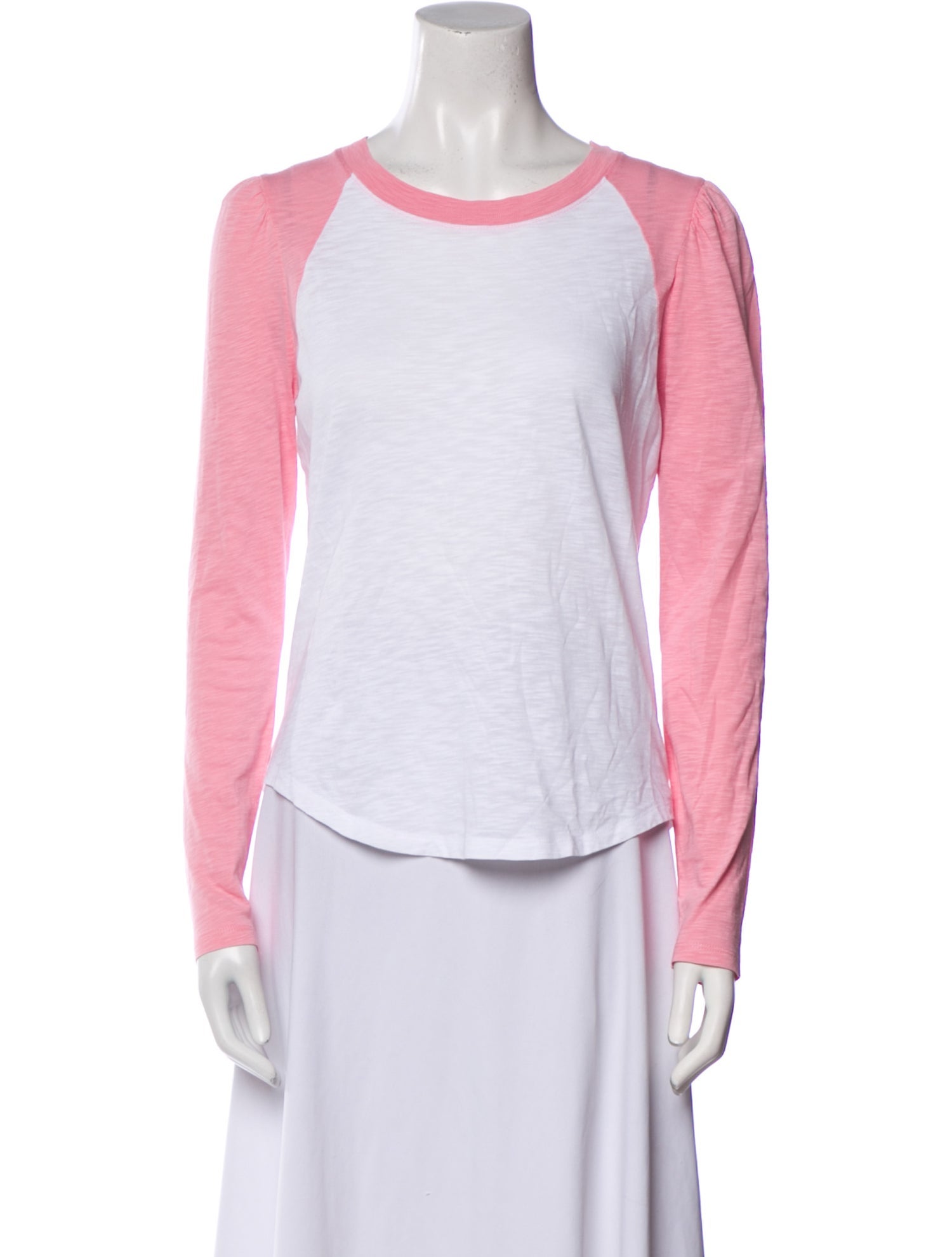 Veronica Beard Colorblock Pattern Scoop Neck T-Shirt