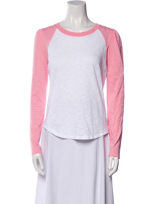 Veronica Beard Colorblock Pattern Scoop Neck T-Shirt