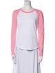 Veronica Beard Colorblock Pattern Scoop Neck T-Shirt