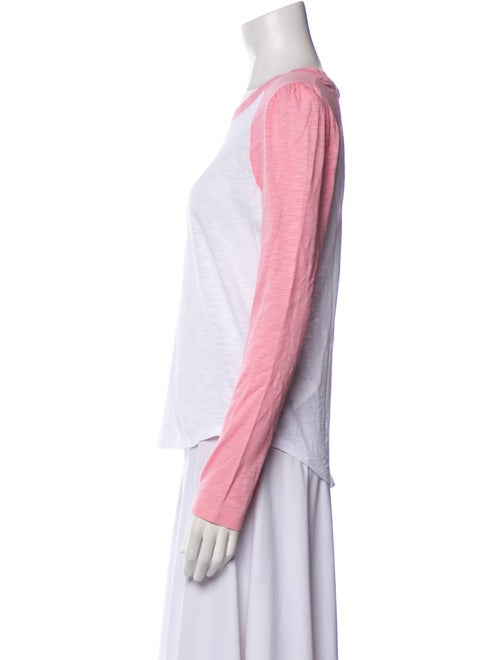 Veronica Beard Colorblock Pattern Scoop Neck T-Shirt