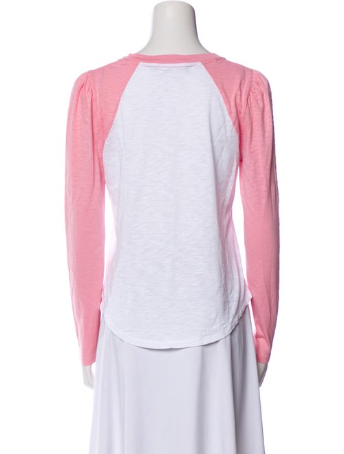 Veronica Beard Colorblock Pattern Scoop Neck T-Shirt