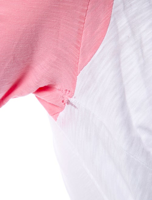 Veronica Beard Colorblock Pattern Scoop Neck T-Shirt