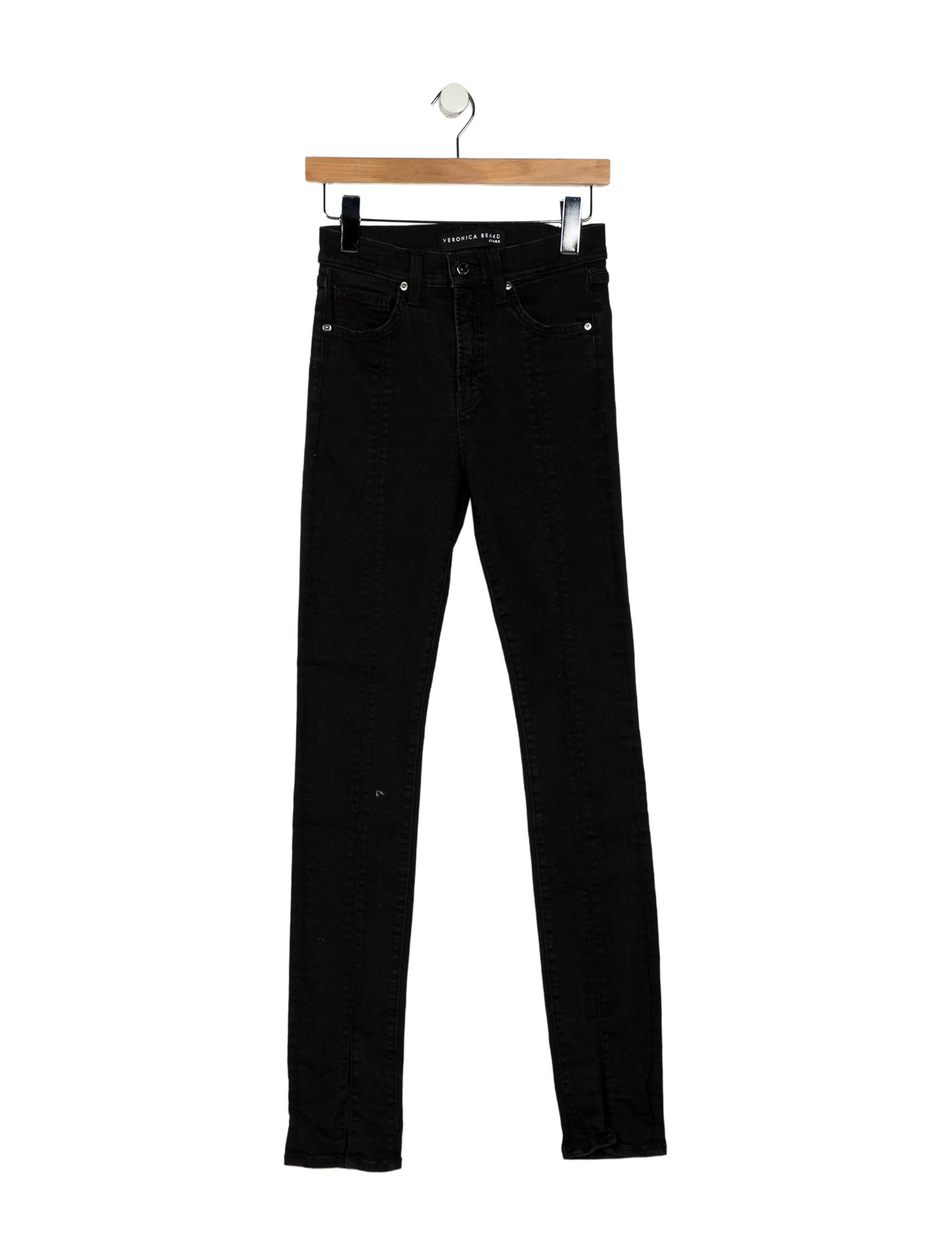Veronica Beard Mid-Rise Straight Leg Jeans