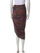 Veronica Beard Paisley Print Long Skirt