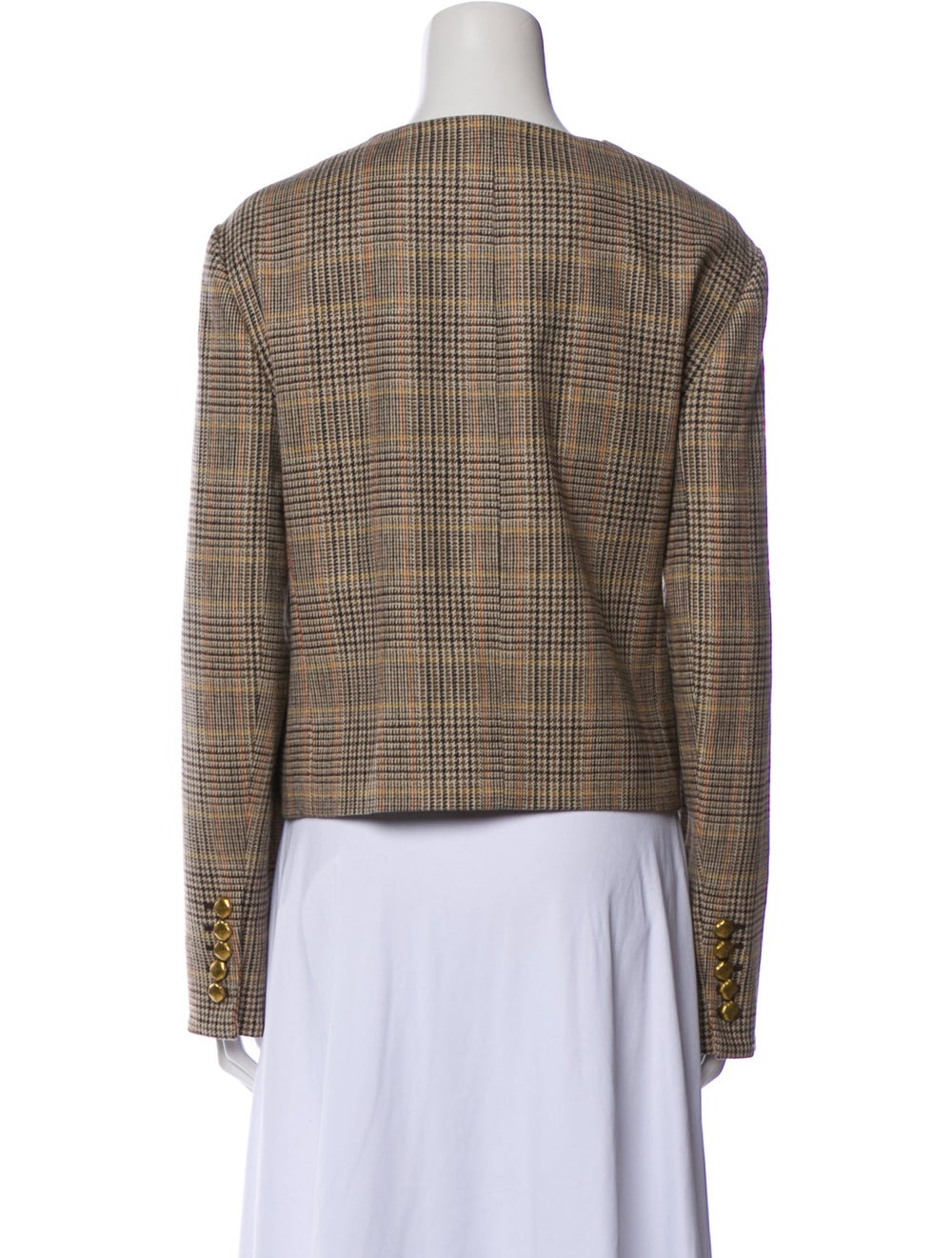 Veronica Beard Wool Houndstooth Print Evening Jac… - image 3