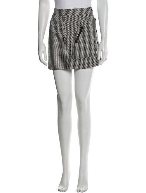 Veronica Beard Houndstooth Print Mini Skirt
