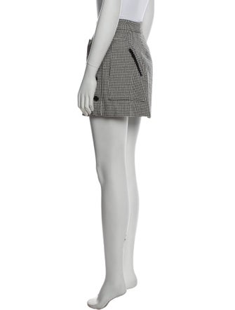 Veronica Beard Houndstooth Print Mini Skirt