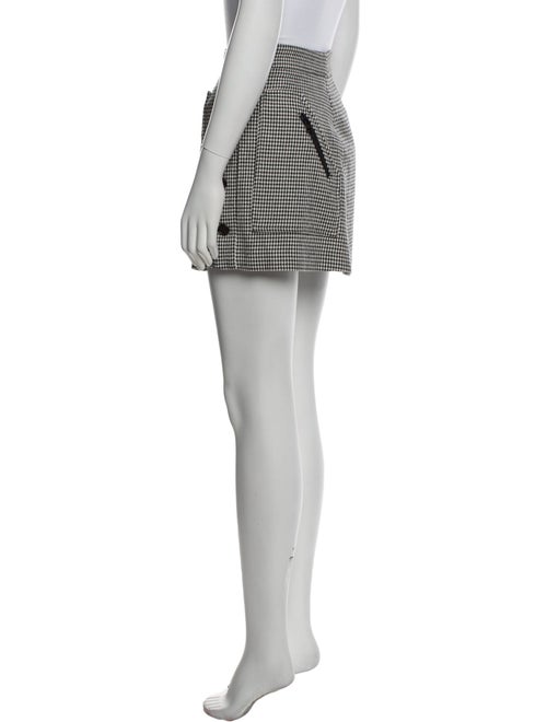 Veronica Beard Houndstooth Print Mini Skirt