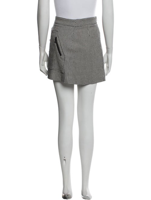 Veronica Beard Houndstooth Print Mini Skirt