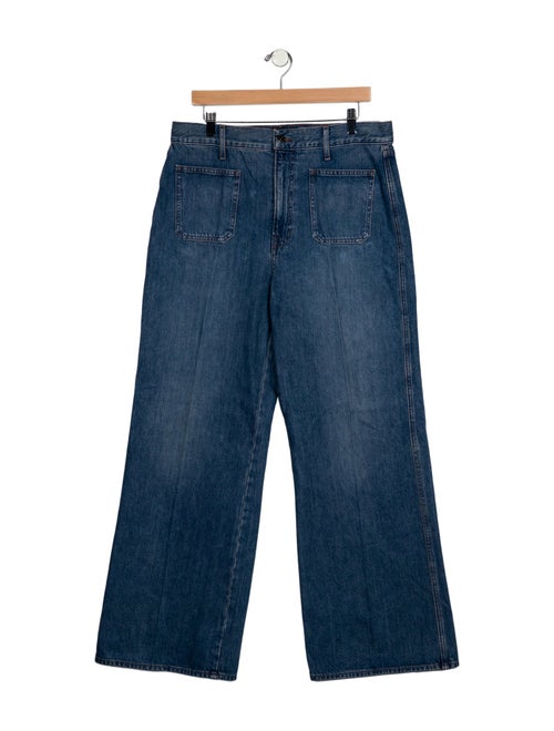 Veronica Beard High-Rise Wide Leg Jeans