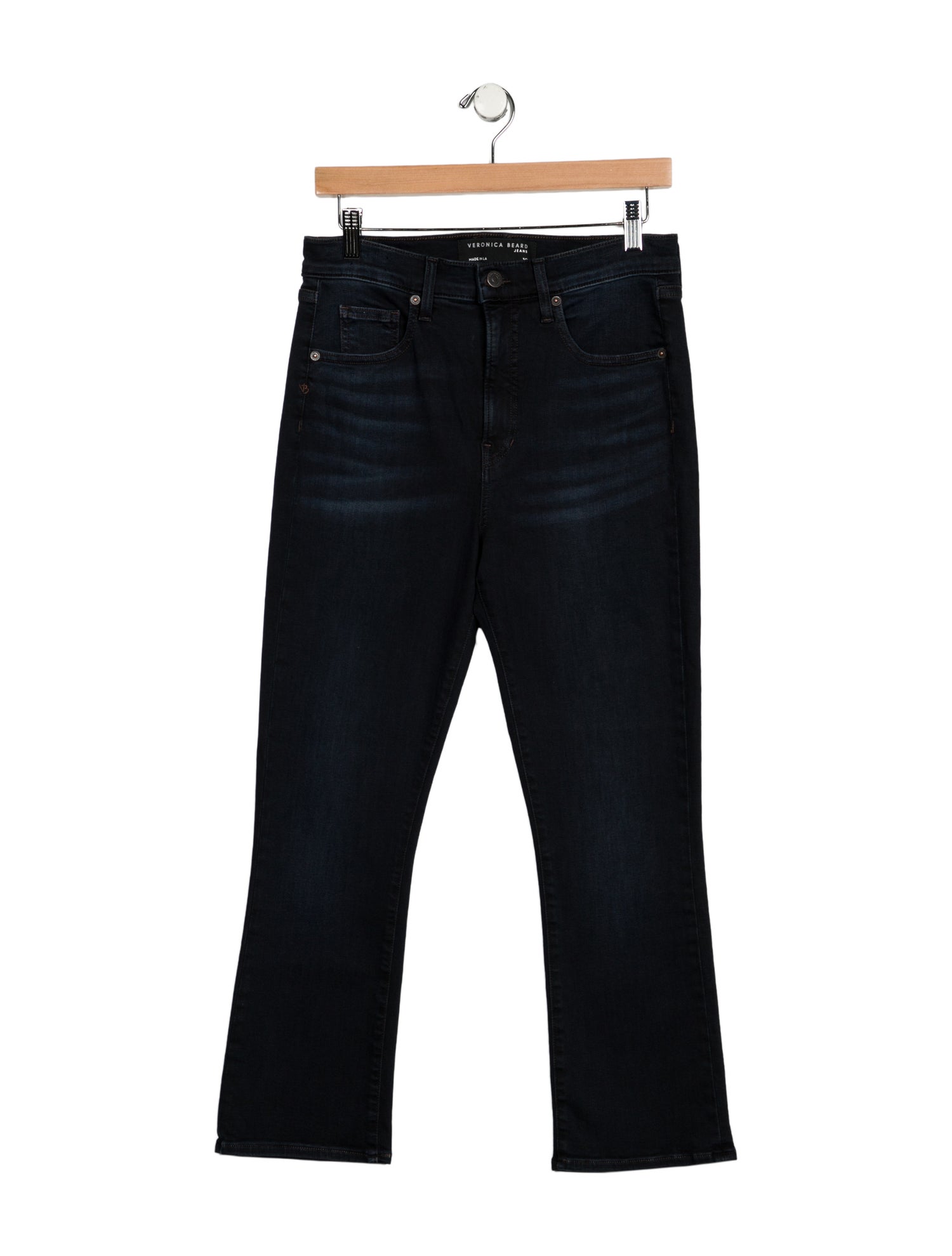 Veronica Beard High-Rise Straight Leg Jeans