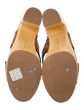 Veronica Beard Suede Lasercut Accents Slides