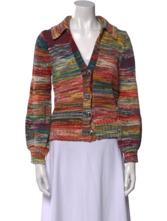 Veronica Beard Printed V-Neck Blouse